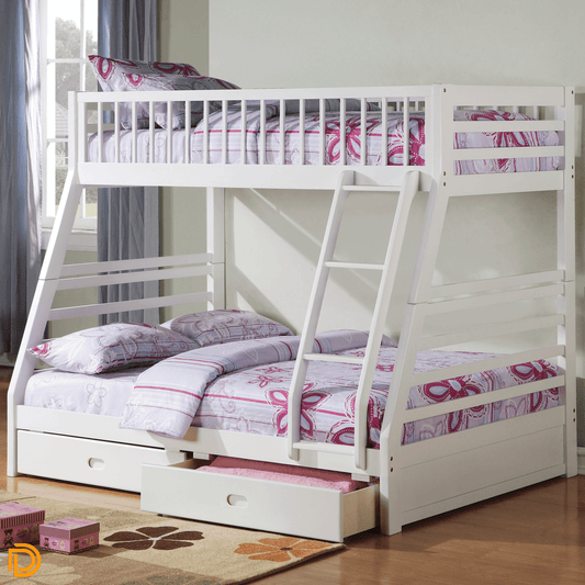 Jason Twin/Full Bunk Bed W/ 2 Drawers