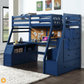 Jason II Twin Loft Bed W/ Storage