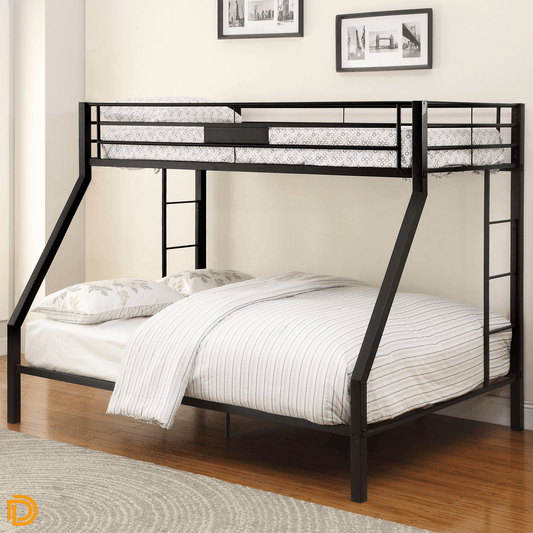 Limbra XL Twin/Queen Bunk Bed In Sandy Black Finish