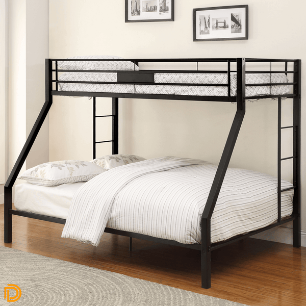 Limbra XL Twin/Queen Bunk Bed In Sandy Black Finish