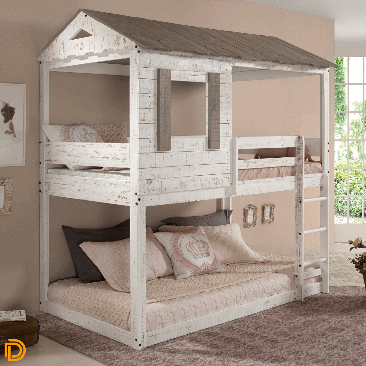 Darlene Club House Twin/Twin Bunk Bed