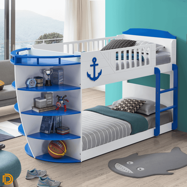 Neptune Boat Twin Over Twin Bunk Bed