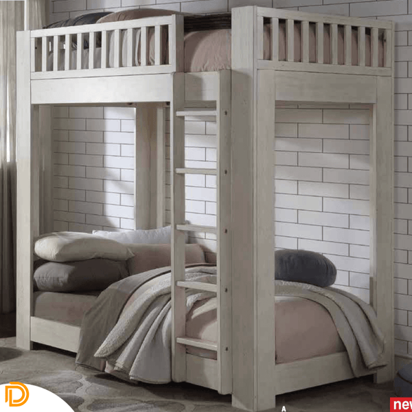 Cedro Twin/Twin Bunk In Rustic Weathered White