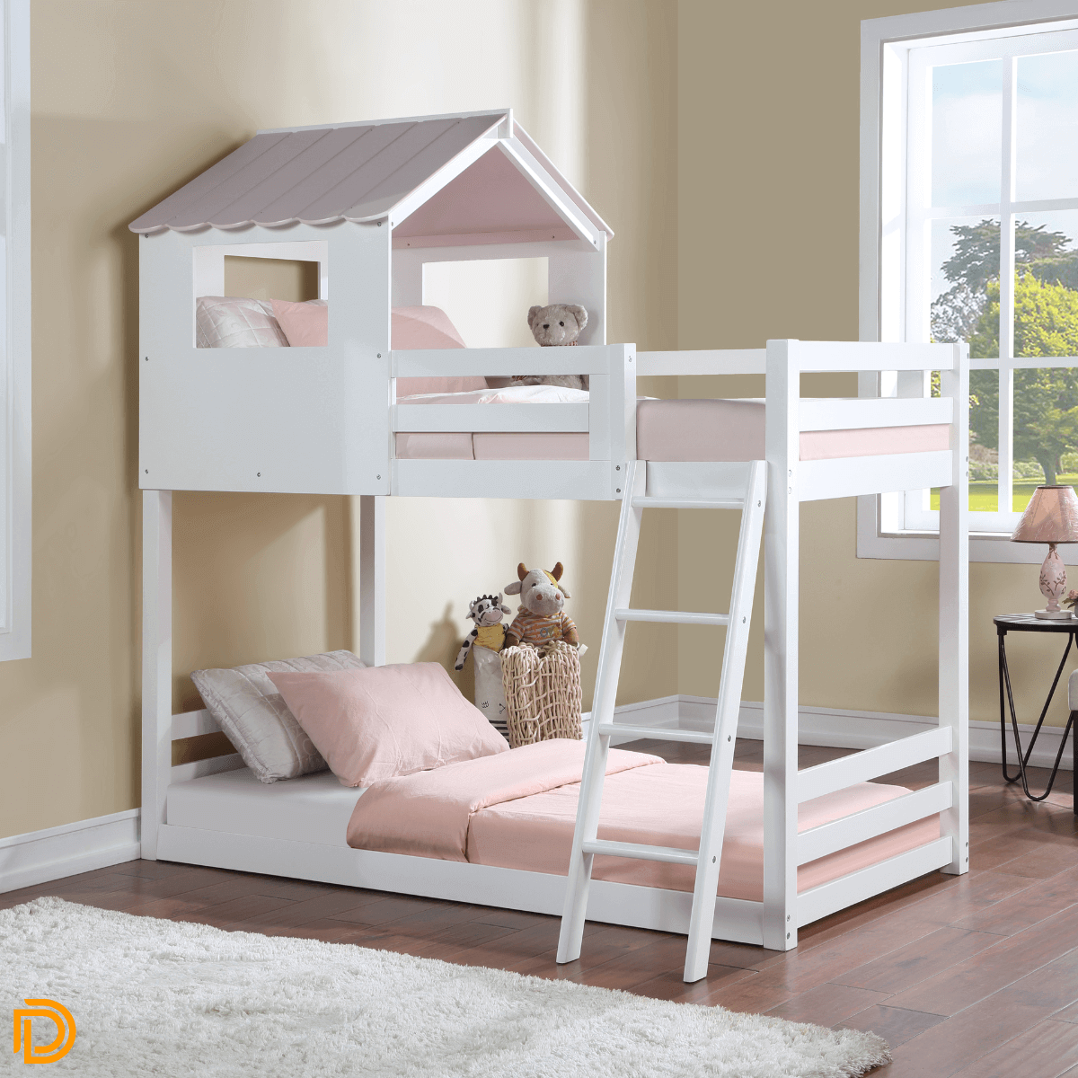 Solenne Twin/Twin Club House Bunk Bed