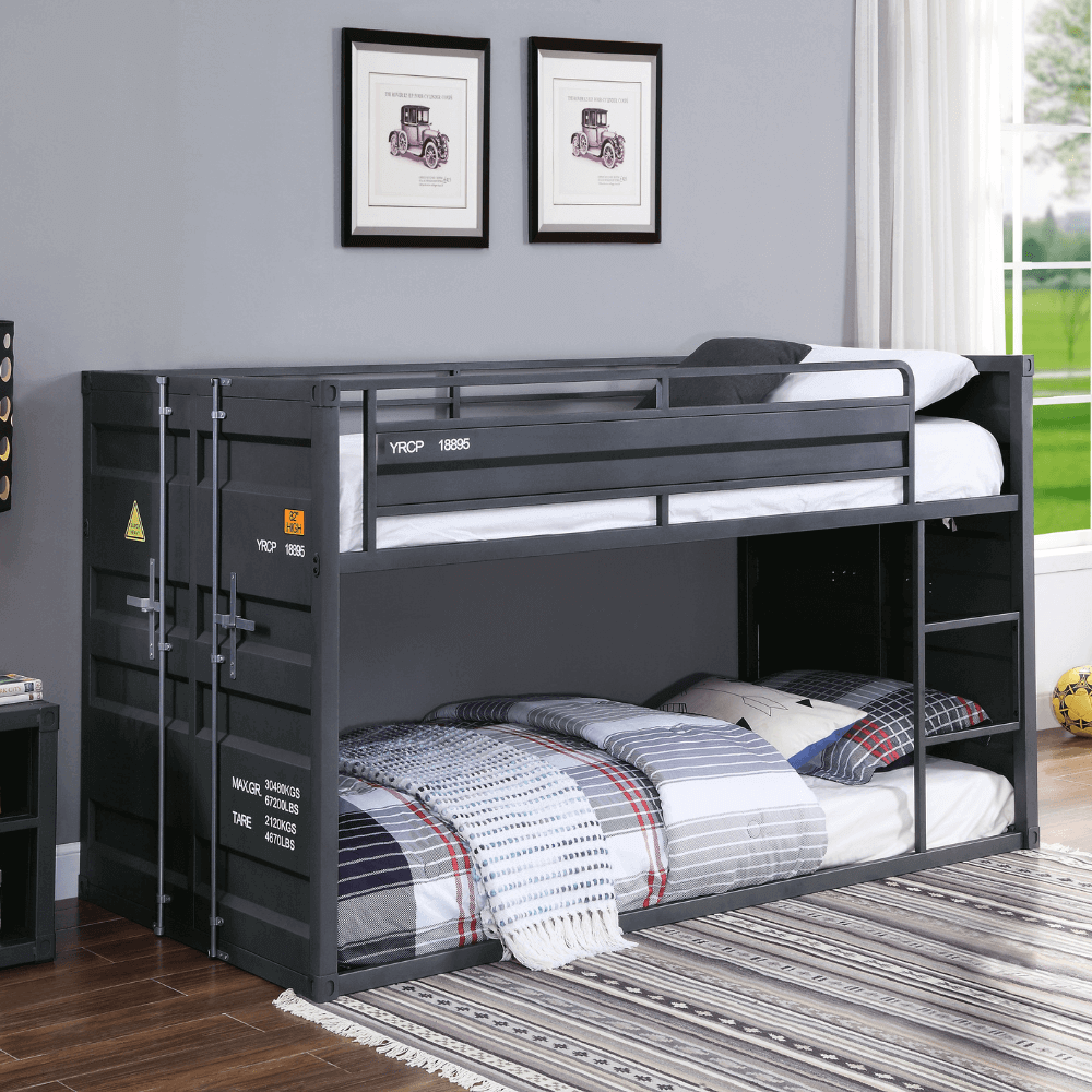 Industrial Style Cargo Twin/Twin Bunk Bed